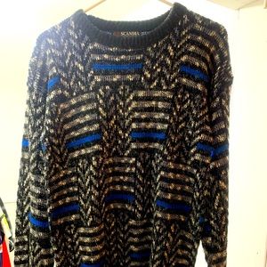 Scandia Blue Pullover Sweater Medium
